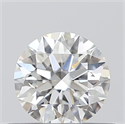 0.40 Carats, Round with Excellent Cut, E Color, VS2 Clarity and Certified by GIA