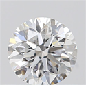 0.40 Carats, Round with Excellent Cut, E Color, SI1 Clarity and Certified by GIA