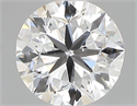 0.40 Carats, Round with Very Good Cut, D Color, SI1 Clarity and Certified by GIA