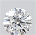 0.40 Carats, Round with Excellent Cut, D Color, SI1 Clarity and Certified by GIA