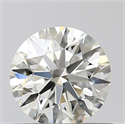 0.50 Carats, Round with Excellent Cut, K Color, VS2 Clarity and Certified by GIA