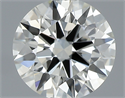 0.44 Carats, Round with Excellent Cut, J Color, IF Clarity and Certified by GIA