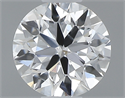 0.40 Carats, Round with Very Good Cut, D Color, SI2 Clarity and Certified by GIA