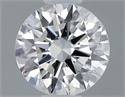 0.42 Carats, Round with Excellent Cut, D Color, SI2 Clarity and Certified by GIA