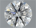 0.50 Carats, Round with Very Good Cut, I Color, SI1 Clarity and Certified by GIA