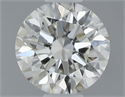 0.50 Carats, Round with Very Good Cut, J Color, SI1 Clarity and Certified by GIA