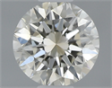 0.50 Carats, Round with Very Good Cut, K Color, VS1 Clarity and Certified by GIA