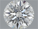 0.43 Carats, Round with Excellent Cut, H Color, VS1 Clarity and Certified by GIA