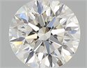 0.43 Carats, Round with Excellent Cut, H Color, VVS1 Clarity and Certified by GIA