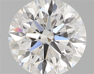 Picture of 0.43 Carats, Round with Excellent Cut, F Color, SI1 Clarity and Certified by GIA