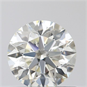 0.55 Carats, Round with Excellent Cut, K Color, VS2 Clarity and Certified by GIA