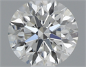 0.40 Carats, Round with Excellent Cut, H Color, VVS2 Clarity and Certified by GIA