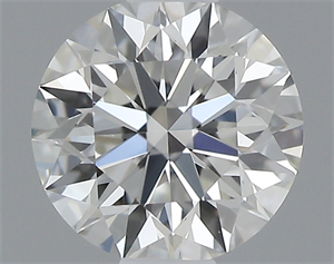 Picture of 0.40 Carats, Round with Excellent Cut, H Color, VVS2 Clarity and Certified by GIA