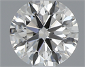 0.40 Carats, Round with Excellent Cut, H Color, VVS1 Clarity and Certified by GIA