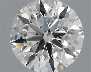 Picture of 0.43 Carats, Round with Excellent Cut, H Color, VVS1 Clarity and Certified by GIA