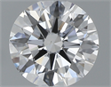 0.40 Carats, Round with Excellent Cut, D Color, SI1 Clarity and Certified by GIA