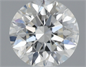 0.44 Carats, Round with Excellent Cut, H Color, SI1 Clarity and Certified by GIA