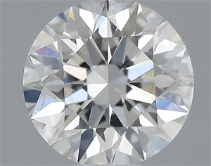 Picture of 0.44 Carats, Round with Excellent Cut, H Color, SI1 Clarity and Certified by GIA