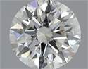 0.56 Carats, Round with Excellent Cut, J Color, SI2 Clarity and Certified by GIA