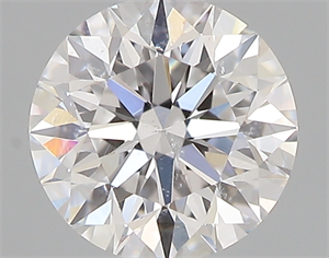 Picture of 0.42 Carats, Round with Excellent Cut, E Color, SI2 Clarity and Certified by GIA