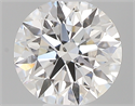 0.43 Carats, Round with Excellent Cut, E Color, SI1 Clarity and Certified by GIA