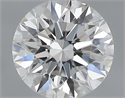 0.40 Carats, Round with Excellent Cut, D Color, VS2 Clarity and Certified by GIA