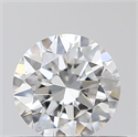 0.40 Carats, Round with Excellent Cut, D Color, VVS2 Clarity and Certified by GIA