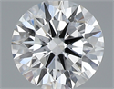 0.40 Carats, Round with Excellent Cut, F Color, SI1 Clarity and Certified by GIA