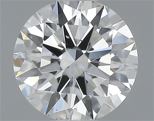 Picture of 0.44 Carats, Round with Excellent Cut, H Color, SI1 Clarity and Certified by GIA