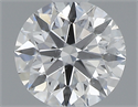 0.42 Carats, Round with Excellent Cut, E Color, SI2 Clarity and Certified by GIA