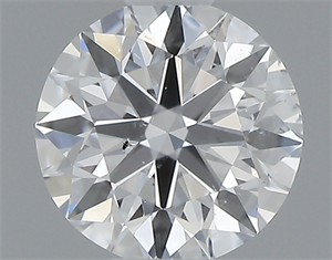 Picture of 0.42 Carats, Round with Excellent Cut, E Color, SI2 Clarity and Certified by GIA