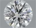 0.42 Carats, Round with Excellent Cut, H Color, SI1 Clarity and Certified by GIA