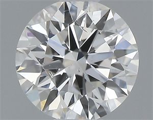 Picture of 0.42 Carats, Round with Excellent Cut, H Color, SI1 Clarity and Certified by GIA