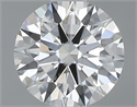 0.42 Carats, Round with Excellent Cut, H Color, SI1 Clarity and Certified by GIA