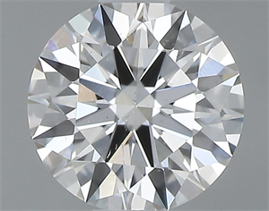 Picture of 0.42 Carats, Round with Excellent Cut, H Color, SI1 Clarity and Certified by GIA