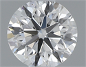 0.40 Carats, Round with Excellent Cut, D Color, SI1 Clarity and Certified by GIA