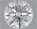 1.70 Carats, Round with Excellent Cut, G Color, SI1 Clarity and Certified by GIA