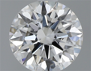 Picture of 0.40 Carats, Round with Excellent Cut, E Color, SI1 Clarity and Certified by GIA