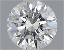 0.46 Carats, Round with Excellent Cut, H Color, SI2 Clarity and Certified by GIA