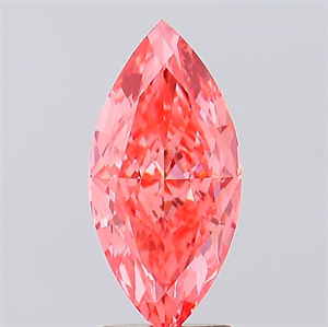 Picture of Lab Created Diamond 2.57 Carats, Marquise with  Cut, Fancy Vivid Pink Color, VVS2 Clarity and Certified by IGI