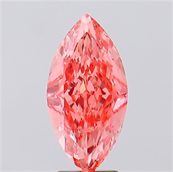 Picture of Lab Created Diamond 3.52 Carats, Marquise with  Cut, Fancy Vivid Pink Color, VS1 Clarity and Certified by IGI